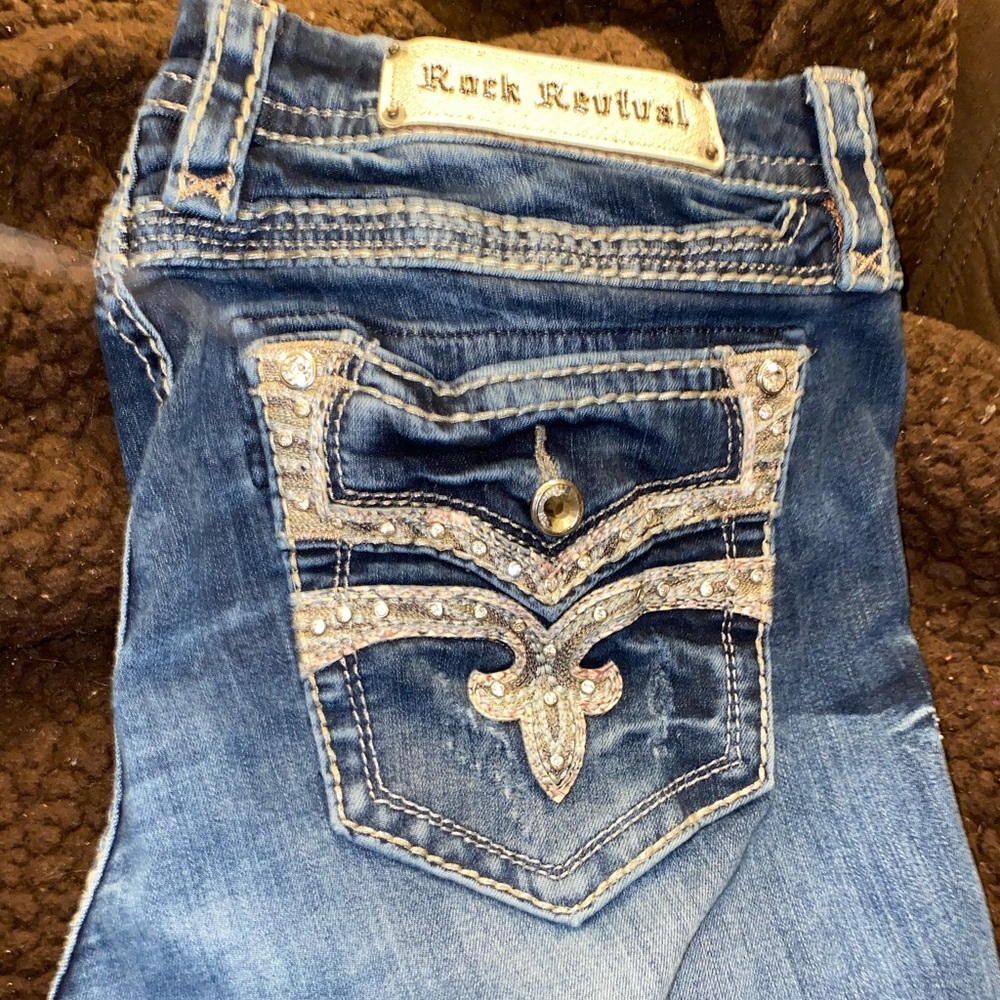Rock Revival Bootcut Mid Rise Jeans